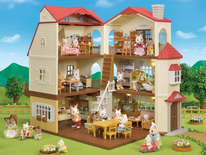 sylvanian families red roof country home