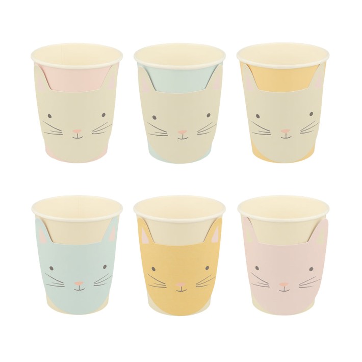 meri meri cute kitten cups