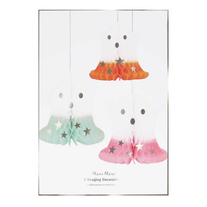 meri meri ombre ghost hanging decorations