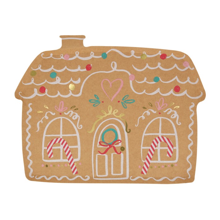 meri meri gingerbread house plates