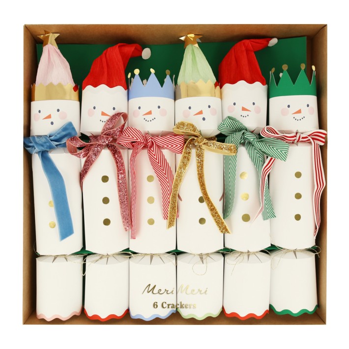 meri meri snowmen no-snap crackers