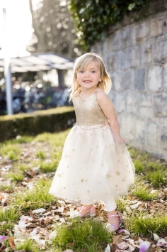 golden glam party dress (5-6 jr)