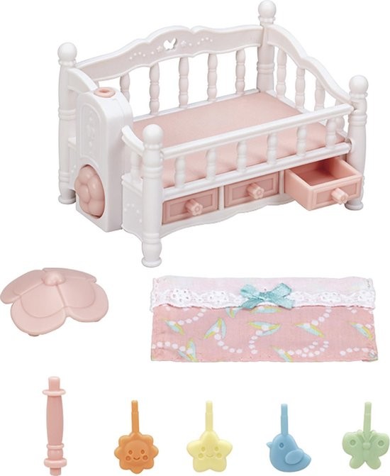 sylvanian families crib with mobile