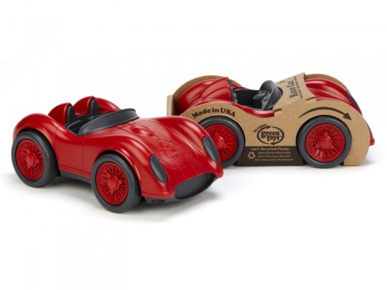 red race car - green toys