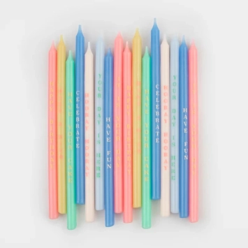 meri meri birthday phrases candles