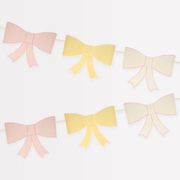 meri meri 3D paper bow garland