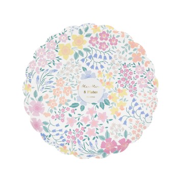 meri meri cottage garden side plates