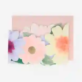 meri meri flowers concertina card