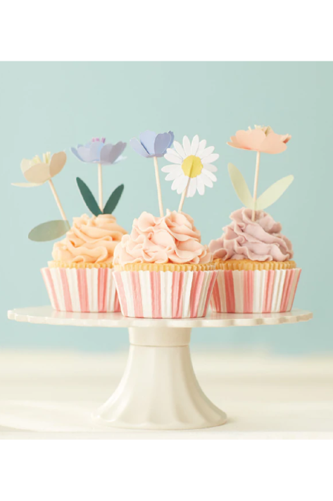 meri meri flower garden cupcake kit