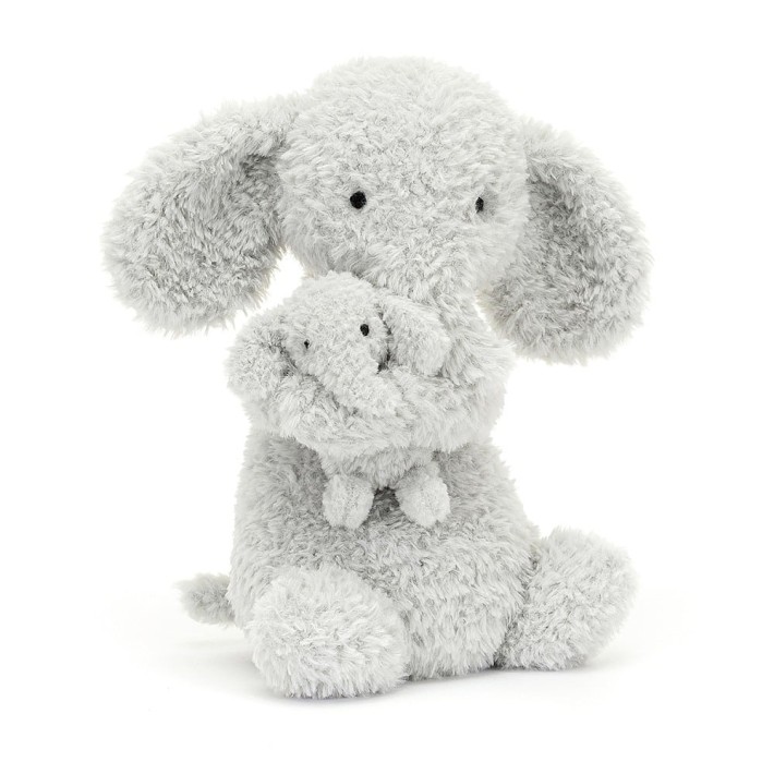 jellycat knuffel huddles grey elephant