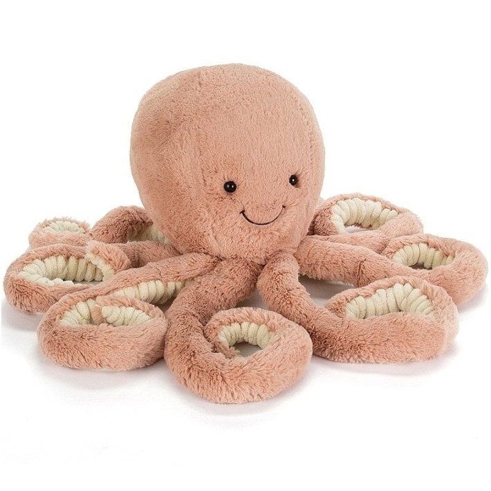 jellycat soft toy odell octopus, large