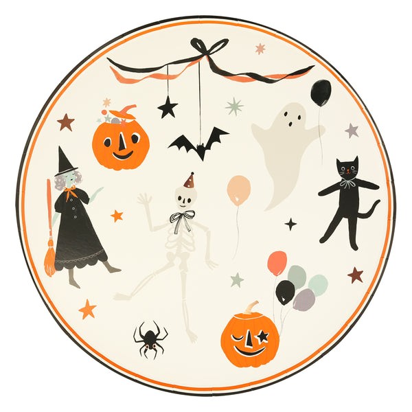 meri meri its halloween dinner plates