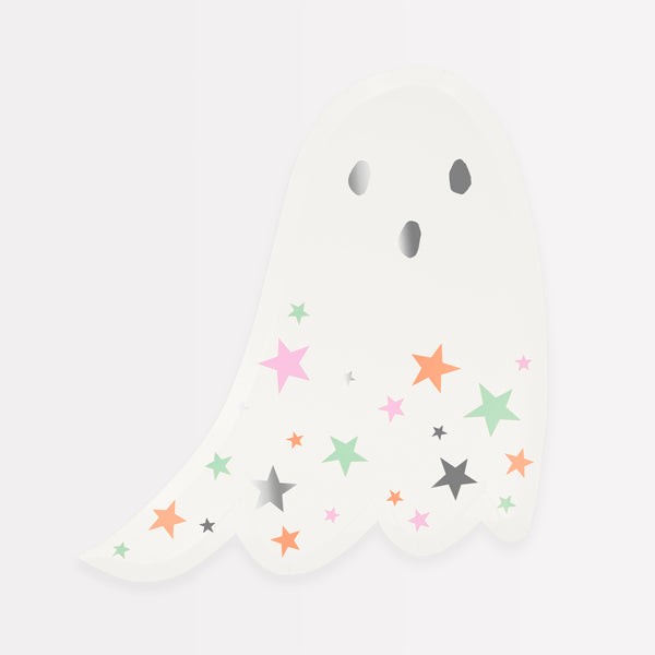 meri meri ghost with stars plates