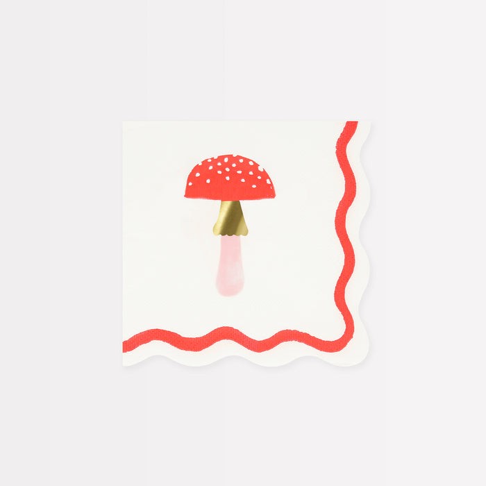 meri meri merry mushroom napkins, small