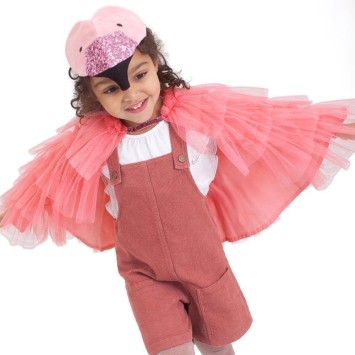 meri meri flamingo cape dress up