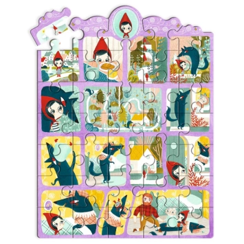 djeco story puzzle - little red riding hood