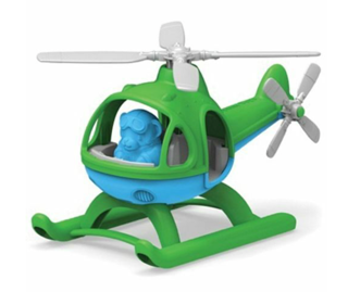 green helicopter - green toys