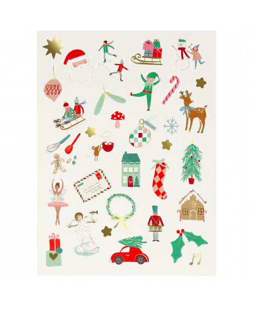 meri meri mixed icon christmas stickers